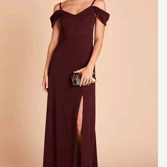 Birdy Grey DEV DRESS CREPE IN CABERNET - Picture 1 of 11